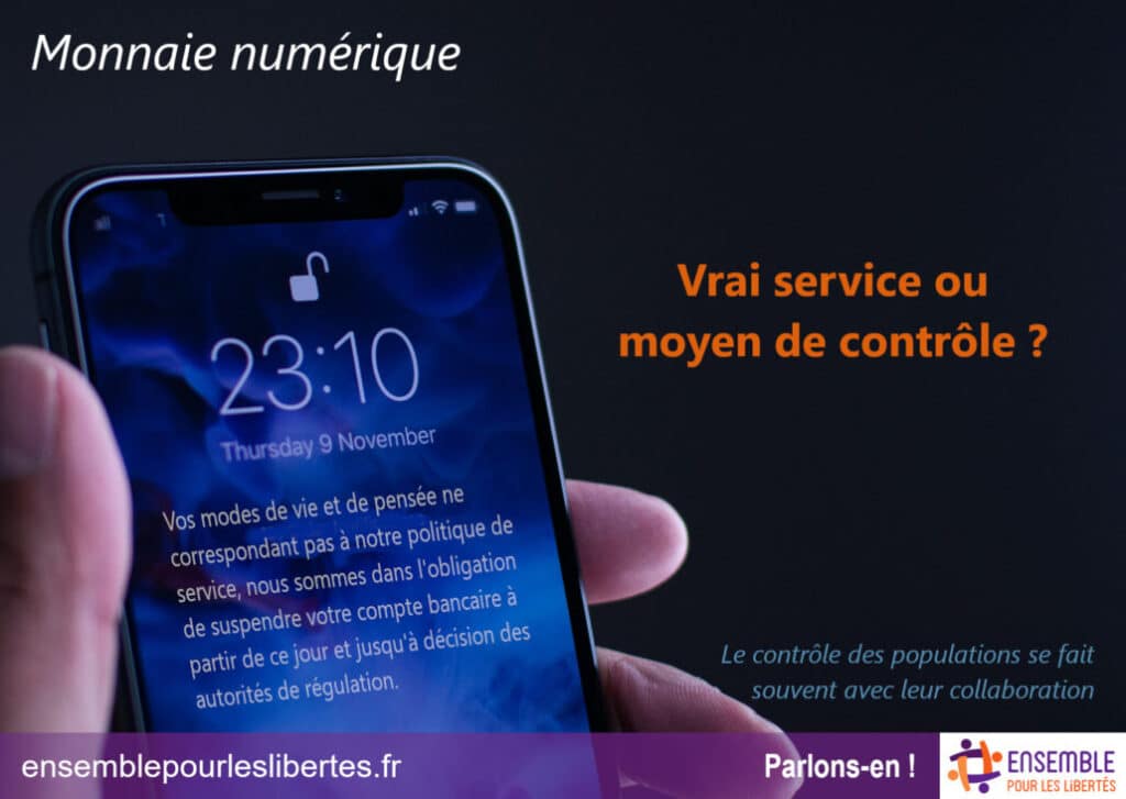 La monnaie numérique : vrai service ou moyen de contrôle ?