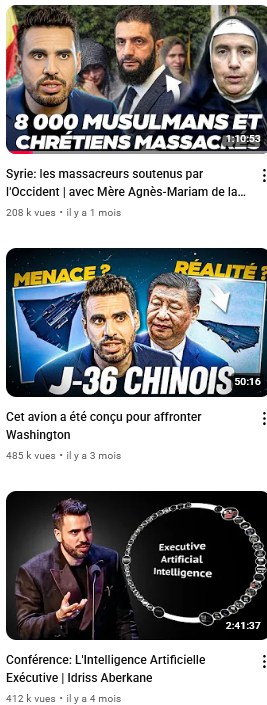 3 exemples de vidéos d'Idriss Aberkane