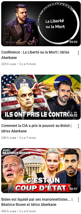 3 exemples de vidéos d'Idriss Aberkane