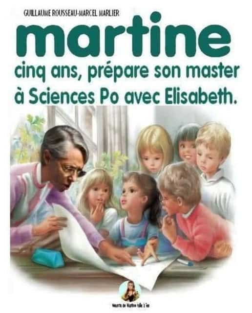 Martine, 5 ans, prépare son master à Sciences Po