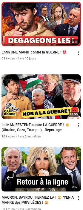 Yohan Pavec, 3 exemples de vidéos