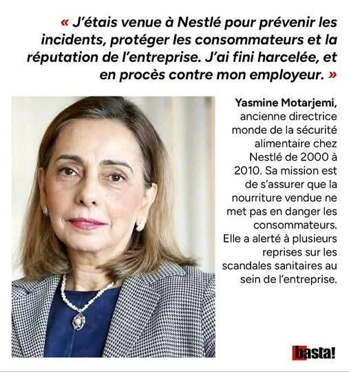 Nestlé. Scandale sanitaire.