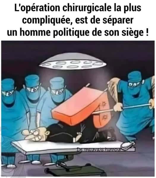 Comment séparer un homme politique de son siège ?