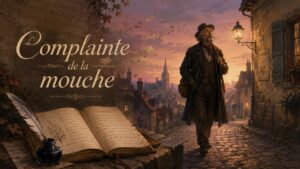 Un compteur d'histoires marche dans la ville.